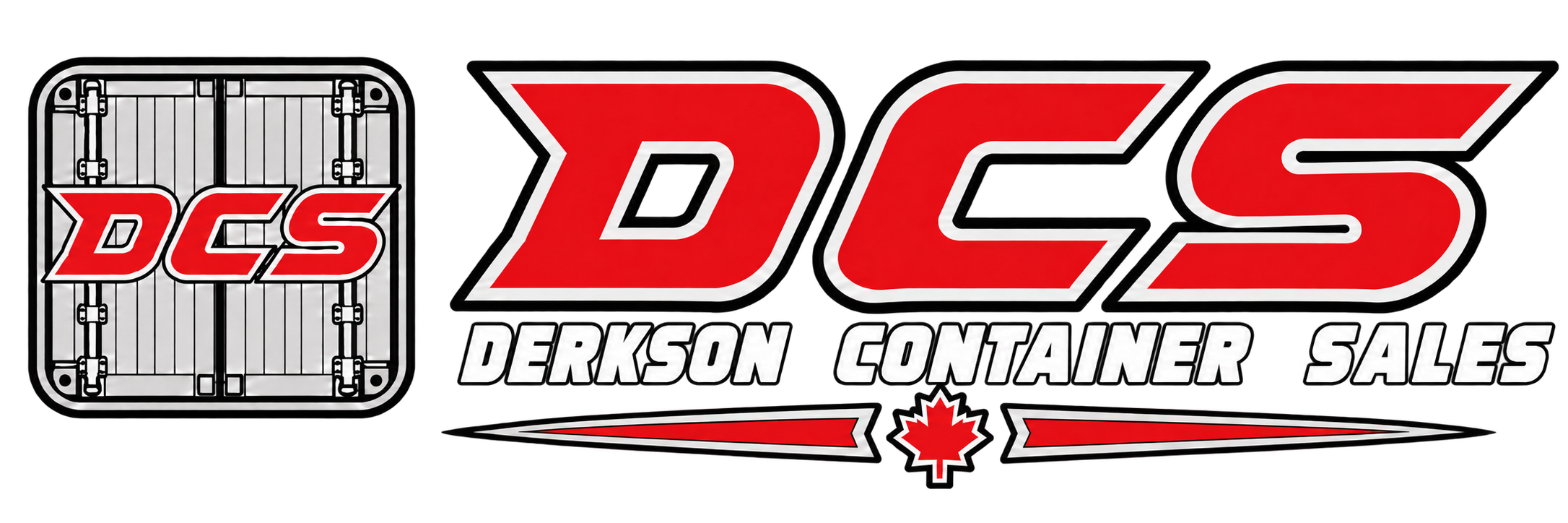 DCS solid-colour logo — dark backgrounds / white lettering — image 1
