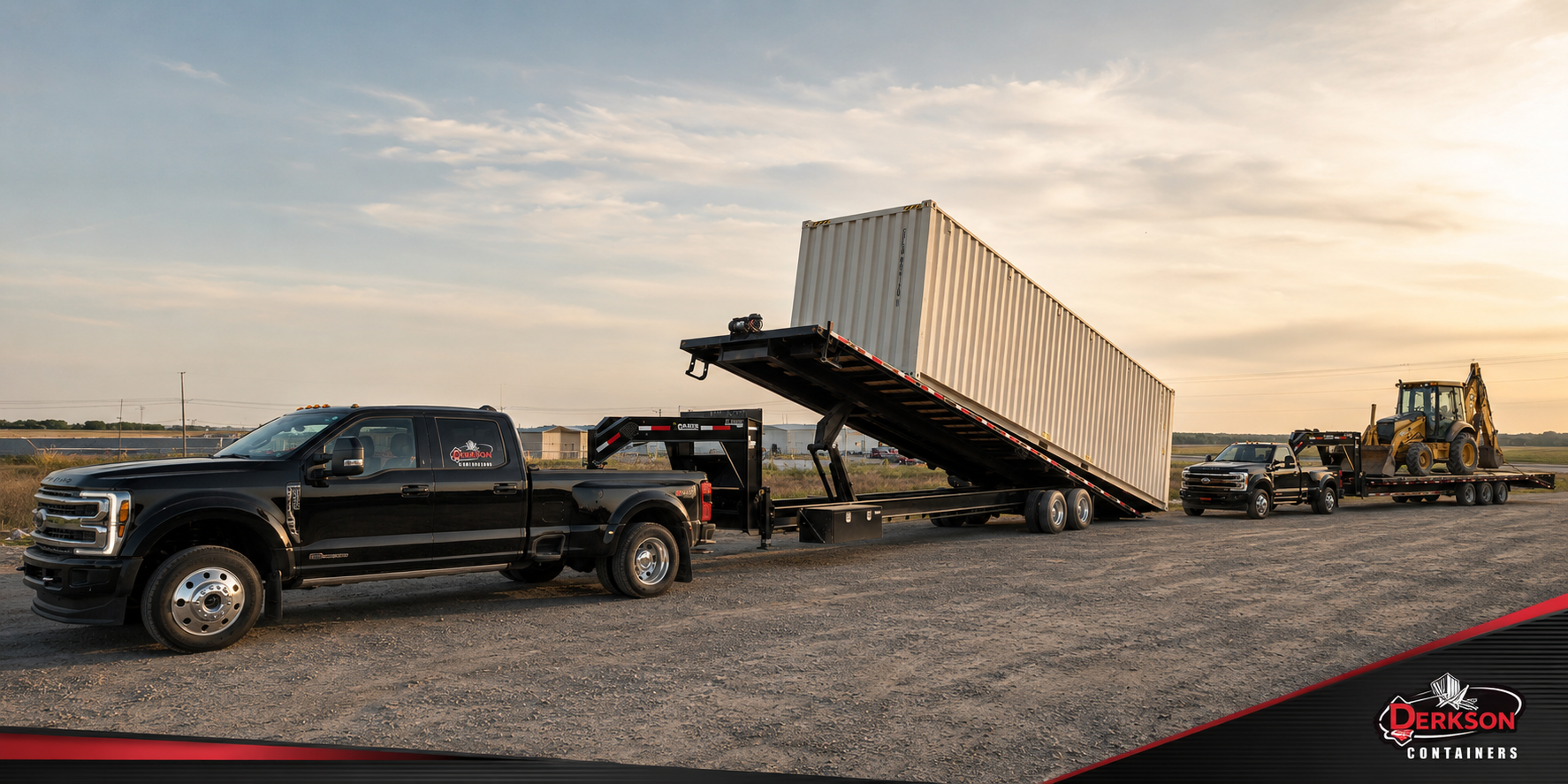 Derkson container delivery and equipment hauling services